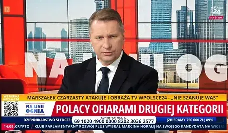 Przemysław Czarnek w studiu wPolsce24