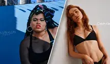 Zestawienie dwóch kampanii reklamowych Calvin Klein – wcześniejszej promującej inkluzywność oraz najnowszej z udziałem aktorki Sadie Sink.