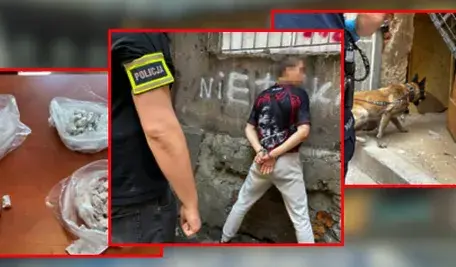 Warszawscy policjanci zatrzymali 17-letniego Ukraińca, który handlował narkotykami, chociaż był objęty policyjnym nadzorem