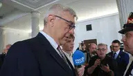 Roman Giertych w rozmowie z dziennikarzami