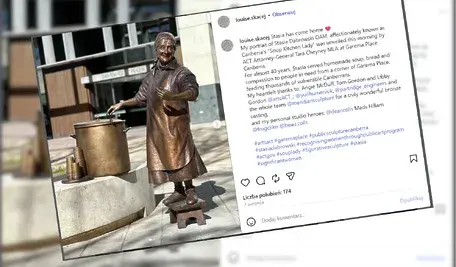 Polka bohaterką w Australii w Canberze stanął pomnik Stasi Dąbrowskiej autorstwa Louis Skacej