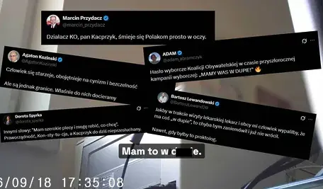Dawid Kacprzyk nagrany ukrytą kamerą