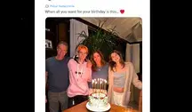 Pełna rodzina była dla Cindy Crawford wszystkim, czemu dawała wyraz w mediach społecznościowych. Tu, w czasie swoich urodzin z mężem, synem i córką