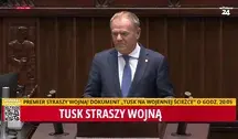 Tusk na mównicy. Jak zwykle kłamie jak z nut. 