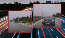 Na autostradzie A4 włączająca się do ruchu kobieta wpadła w poślizg i zderzyła się czołowo z innym autem