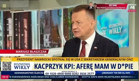 Mariusz Błaszczak w rozmowie z Bartoszem Łyżwińskim
