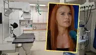 Zdjęcie Nataszy Urbańskiej na tle sali szpitalnej