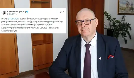 Prezes TK sędzia Bogdan Święczkowki.