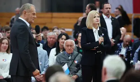 Donald Tusk i Monika Piątkowska