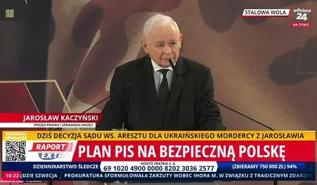 Jarosław Kaczyński na kongresie PiS w Stalowej Woli 