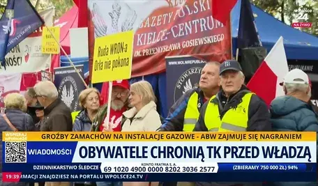 Żywa tarcza przed Trybunałem. Zdeterminowani manifestanci: „Nie oddamy suwerenności bez walki!”