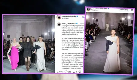Zdjęcia z pokazu mody z udziałem Marty Cienkowskiej