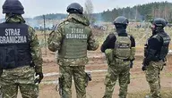 Funkcjonariusze Straży Granicznej podczas patrolu