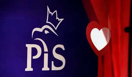 Logo PiS i KO