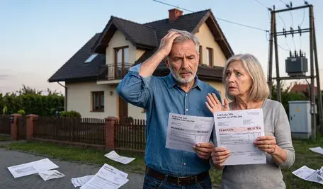 Załapana para trzyma rachunek za prąd
