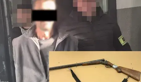 52-letni mężczyzna wtargnął do mieszkania partnerki uzbrojony w myśliwską strzelbę, groził śmiercią jej oraz jej synowi, a podczas szarpaniny padł strzał. Decyzją sądu agresor najbliższe trzy miesiące spędzi w areszcie tymczasowym