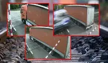 Na nagraniu z monitoringu przejazdu w Gdańsku widać, że kierowca ciężarówki zawahał się i nie wyłamał rogatek przed zderzeniem z pociągiem 