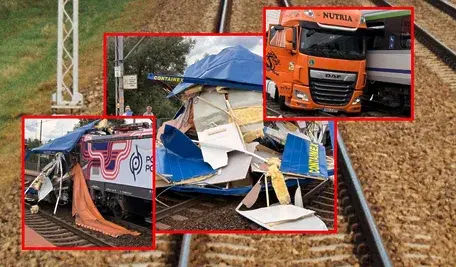 W Gdańsku pociąg Intercity zderzył się z ciężarówką