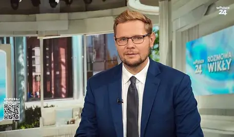  Michał Woś w studiu wPolce24 